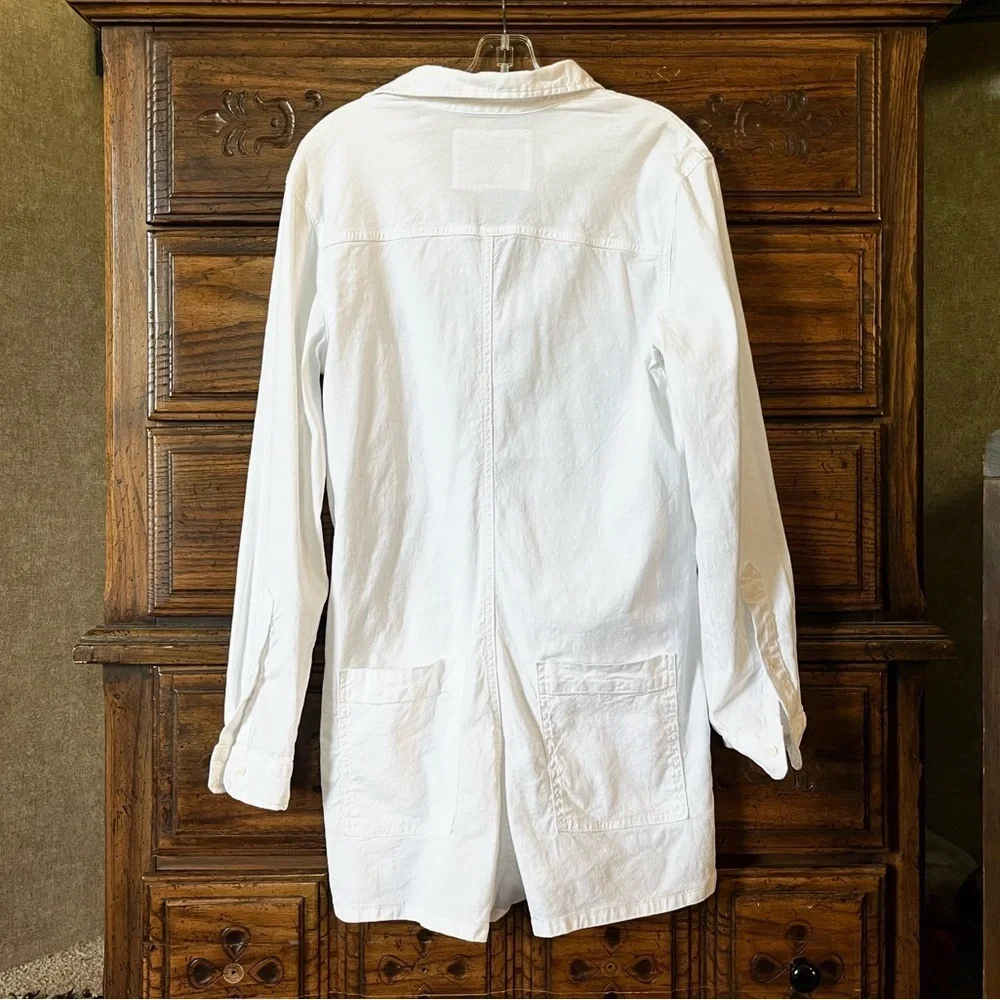 Frank & Eileen Ireland White Long Sleeve Romper with Pockets - Picture 4 of 8